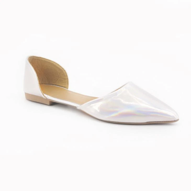 Laser PU hollow flat shoe sandals Laser PU hollow flat shoe sandals