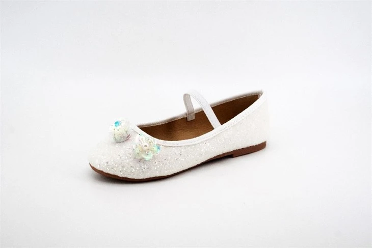 2024 Spring Glitter Upper Handsewn Transparent Beads Handmade Girls' Ballet Shoes 2024 Spring Glitter Upper Handsewn Transparent Beads Handmade Girls' Ballet Shoes